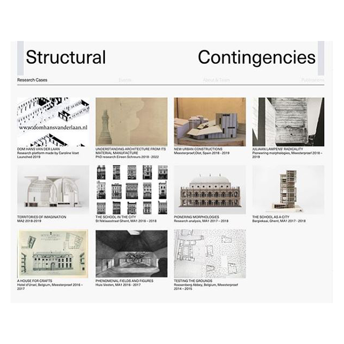 Structural contingencies witte achtergrond